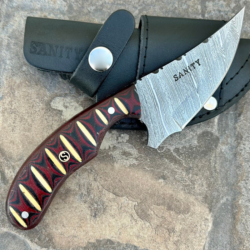 Sanity Steel Steel Frank James - Burgandy & White Wood - 7 inches - FJ001