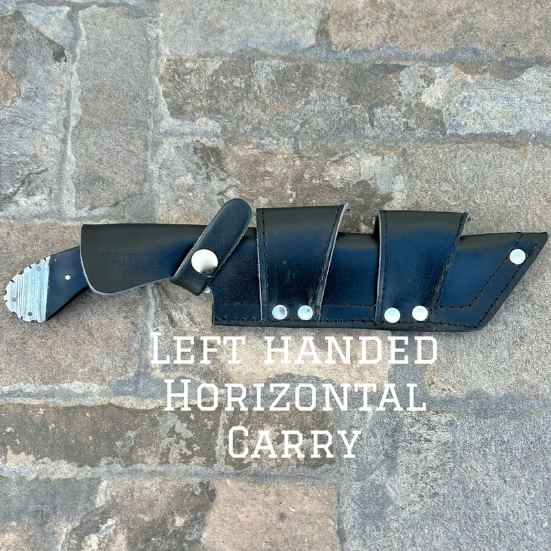 Sanity Steel Steel Left Handed Horizontal 11” Doc Holiday - Horizontal & Vertical Carry - Buffalo Horn - 11 inches - DOC1