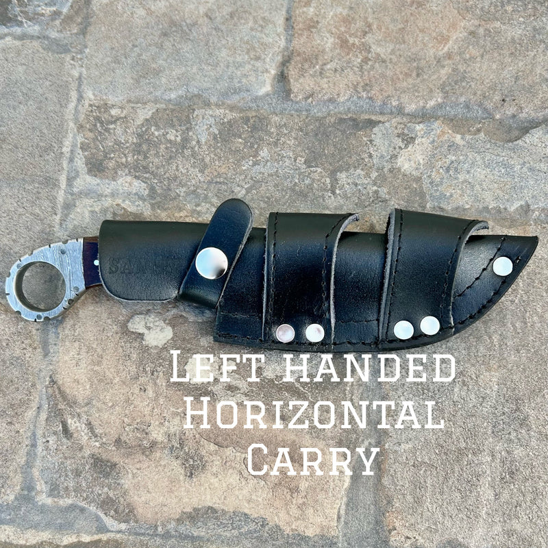 Sanity Steel Steel Left Handed Horizontal 9" Al Capone - Horizontal & Vertical Carry - Bone - 9 inches - PE14