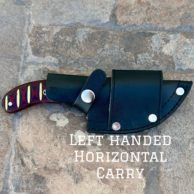 Sanity Steel Steel Left Handed Horizontal Frank James - Burgandy & White Wood - 7 inches - FJ001