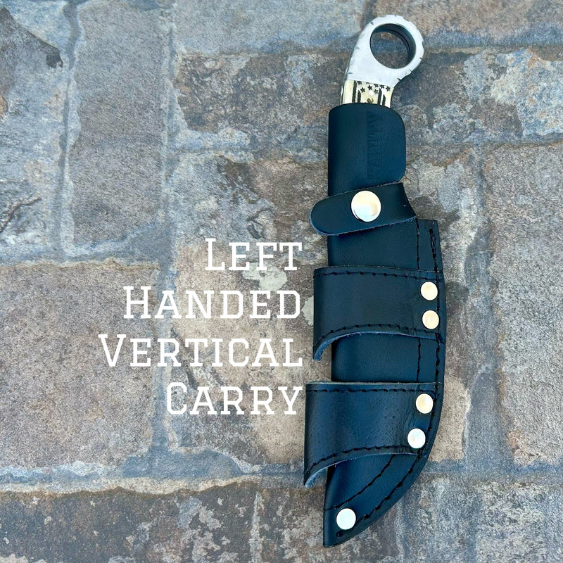 Sanity Steel Steel Left Handed Vertical 9” Al Capone - Bone - We The People - D2 Steel - Horizontal & Vertical Carry - PE17