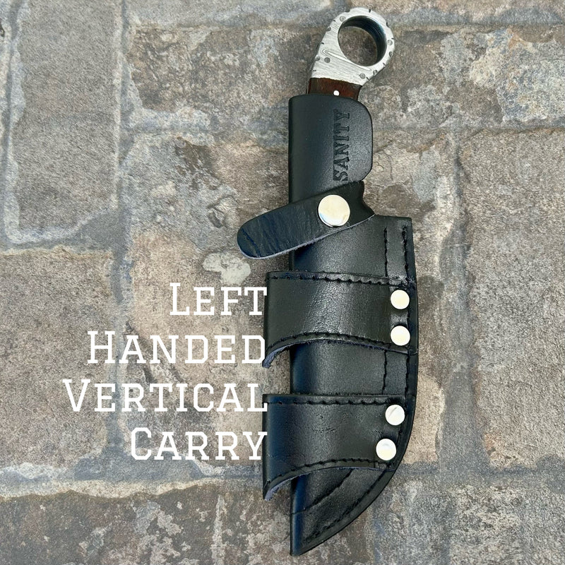 Sanity Steel Steel Left Handed Vertical 9" Al Capone - Horizontal & Vertical Carry - Bone - 9 inches - PE14