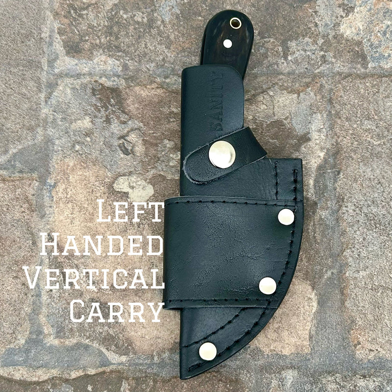 Sanity Steel Steel Left Handed Vertical Jesse James - D2 Steel - Buffalo Horn - 7 inches - JJ002