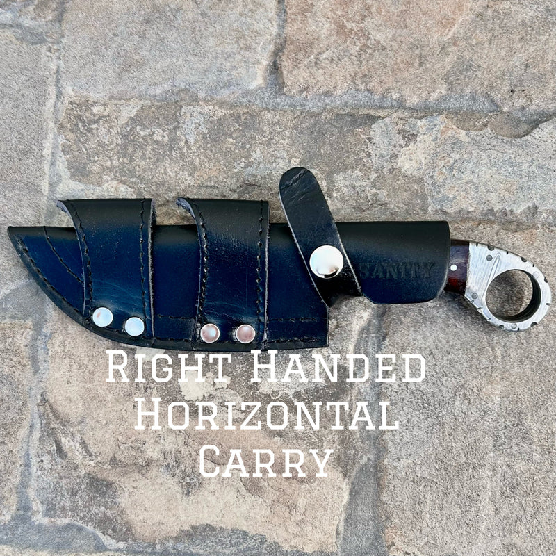 Sanity Steel Steel Right Handed Horizontal 9" Al Capone - Horizontal & Vertical Carry - Bone - 9 inches - PE14