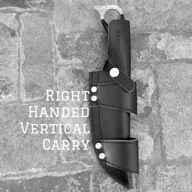 Sanity Steel Steel Right Handed Vertical 11” John Dillinger - “We The People” Bone - Damascus - Horizontal & Vertical Carry - JDE02