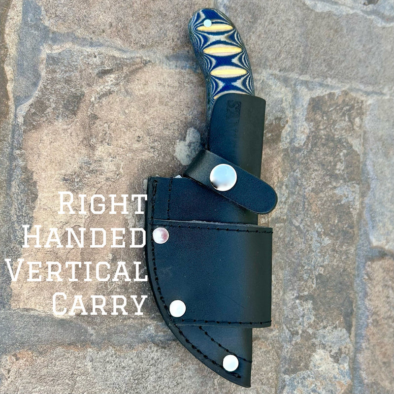 Sanity Steel Steel Right Handed Vertical Frank James - Light Blue & White Wood - 7 inches - FJ004