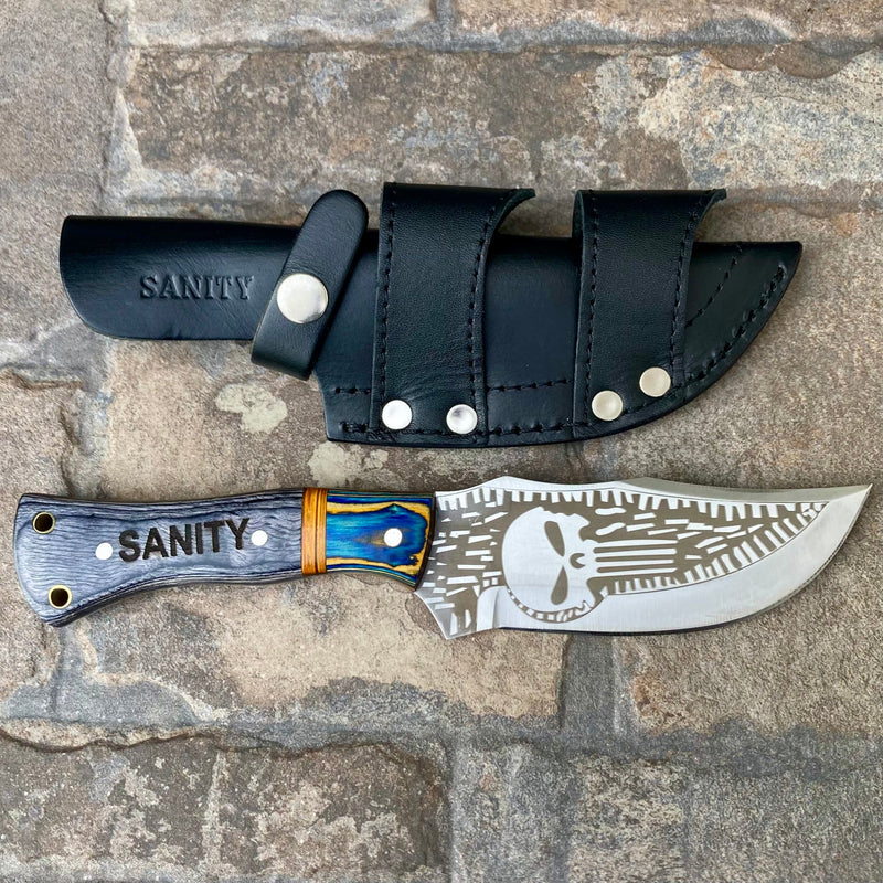 Sanity Steel Steel Rough Rider Skull - D2 Steel - Horizontal & Vertical Carry - 10" - P001