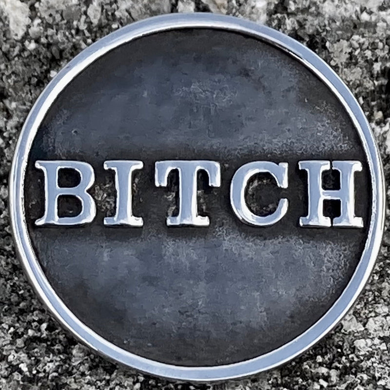 Sanity Steel Vest Pin Vest Pin - B*tch - PIN03
