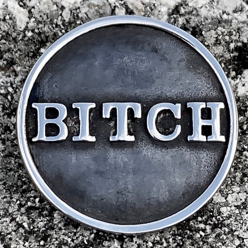 Sanity Steel Vest Pin Vest Pin - B*tch - PIN03
