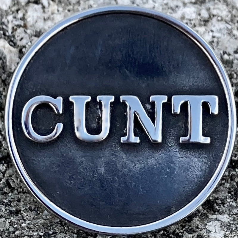 Sanity Steel Vest Pin Vest Pin - C*NT - PIN02