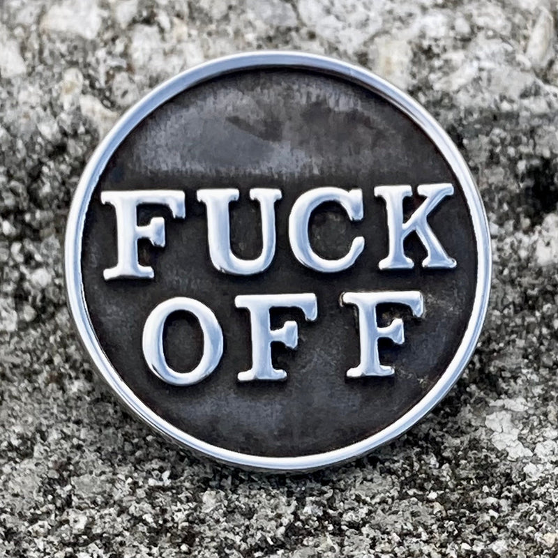 Sanity Steel Vest Pin Vest Pin - F*ck Off - PIN09