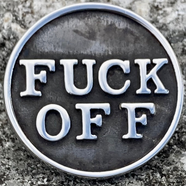 Sanity Steel Vest Pin Vest Pin - F*ck Off - PIN09