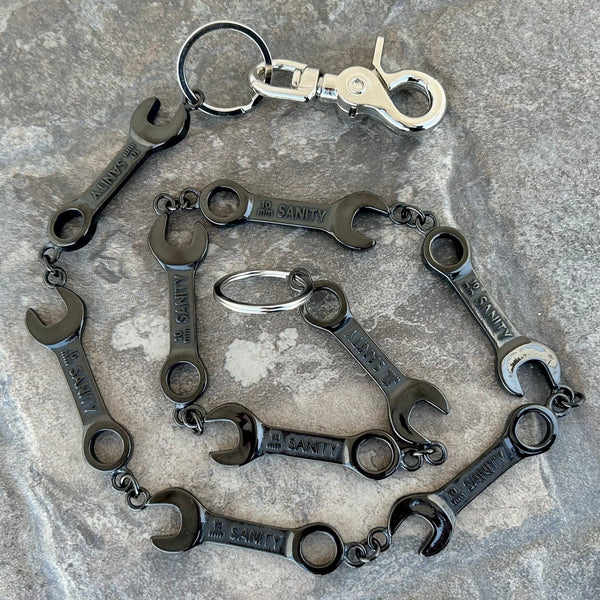 Sanity Steel Wallet Chain 23 inch Wrench - Black - Wallet Chain - WC02