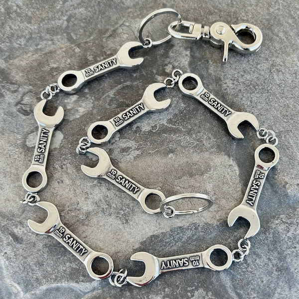 Sanity Steel Wallet Chain 23 inch Wrench - Polished - Wallet Chain - WC01