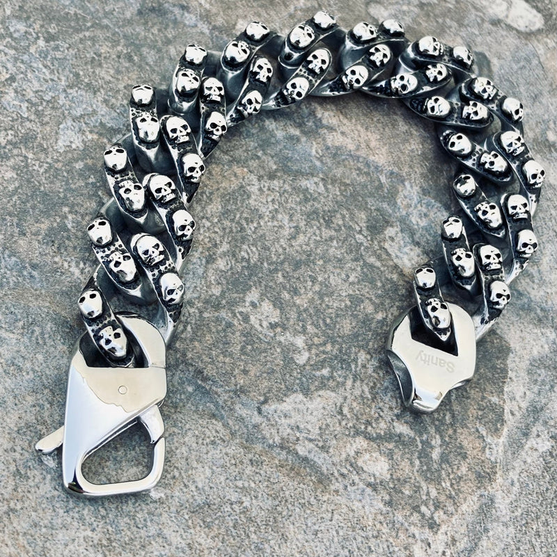 Sanity Jewelry Bracelet Bagger Bracelet - "EASY BIKER" - Chain Gang - 3/4" wide - B73