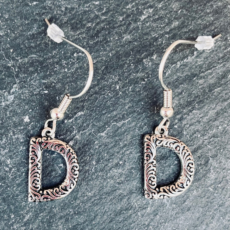 SANITY JEWELRY® D Ladies Letter Earrings