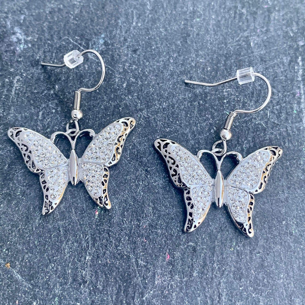 Sanity Jewelry Earrings "Crystal Butterfly" Earrings -  SK2581E