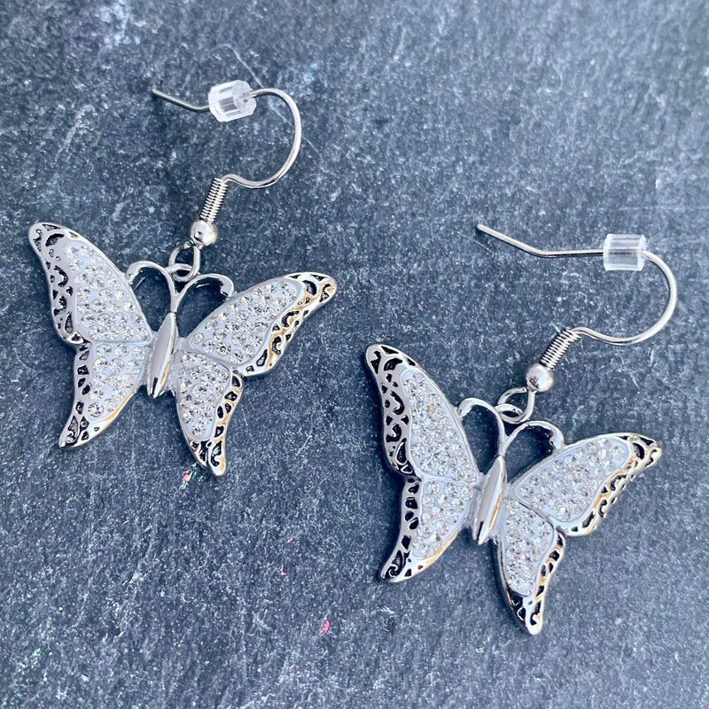 Sanity Jewelry Earrings "Crystal Butterfly" Earrings -  SK2581E