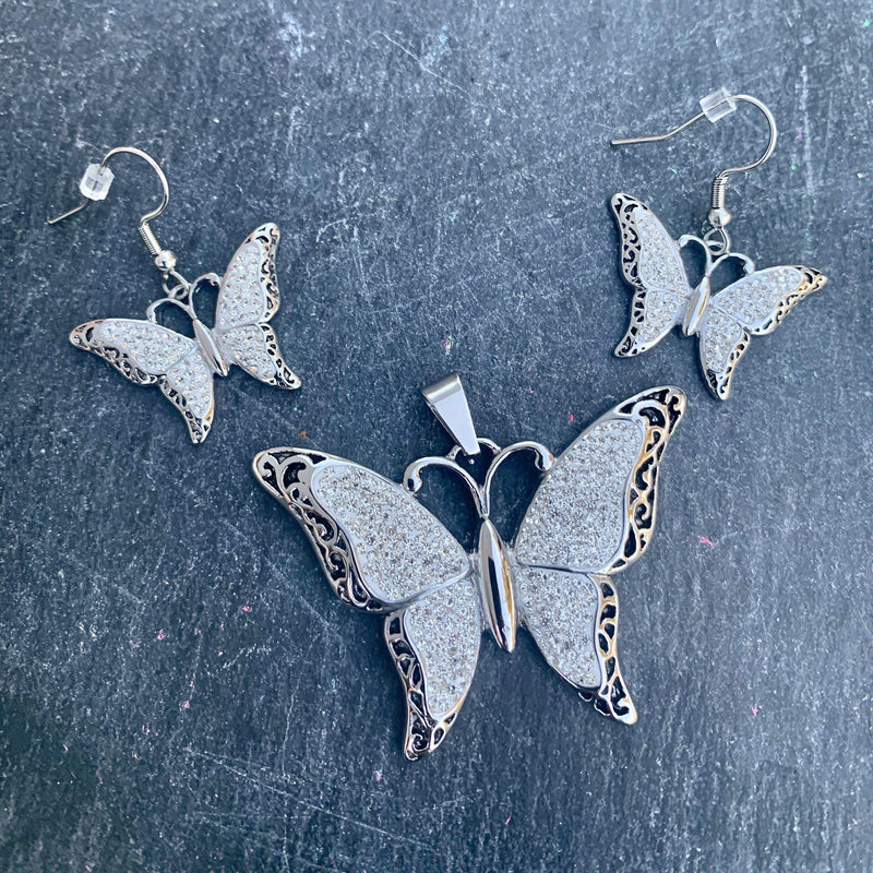 Sanity Jewelry Earrings "Crystal Butterfly" Earrings -  SK2581E