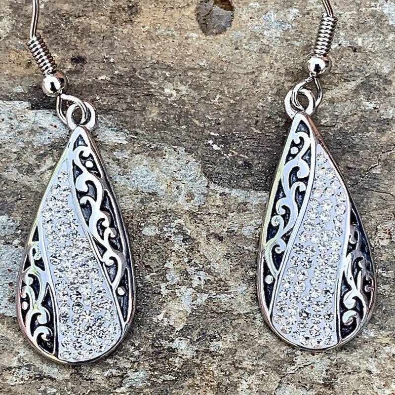 Sanity Jewelry Earrings "Crystal Teardrop" Earrings - AJ2520E