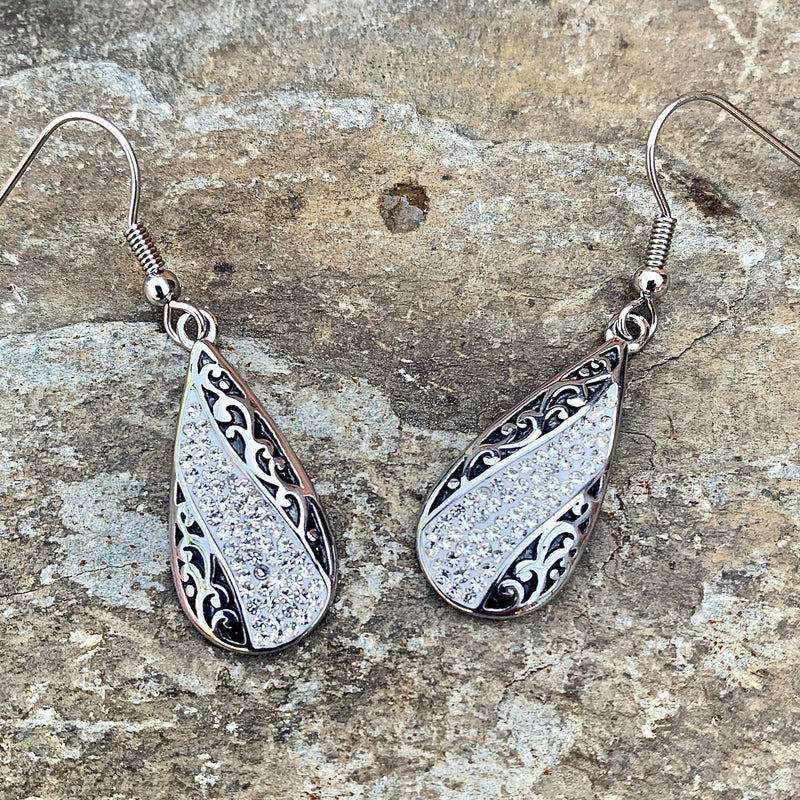 Sanity Jewelry Earrings "Crystal Teardrop" Earrings - AJ2520E