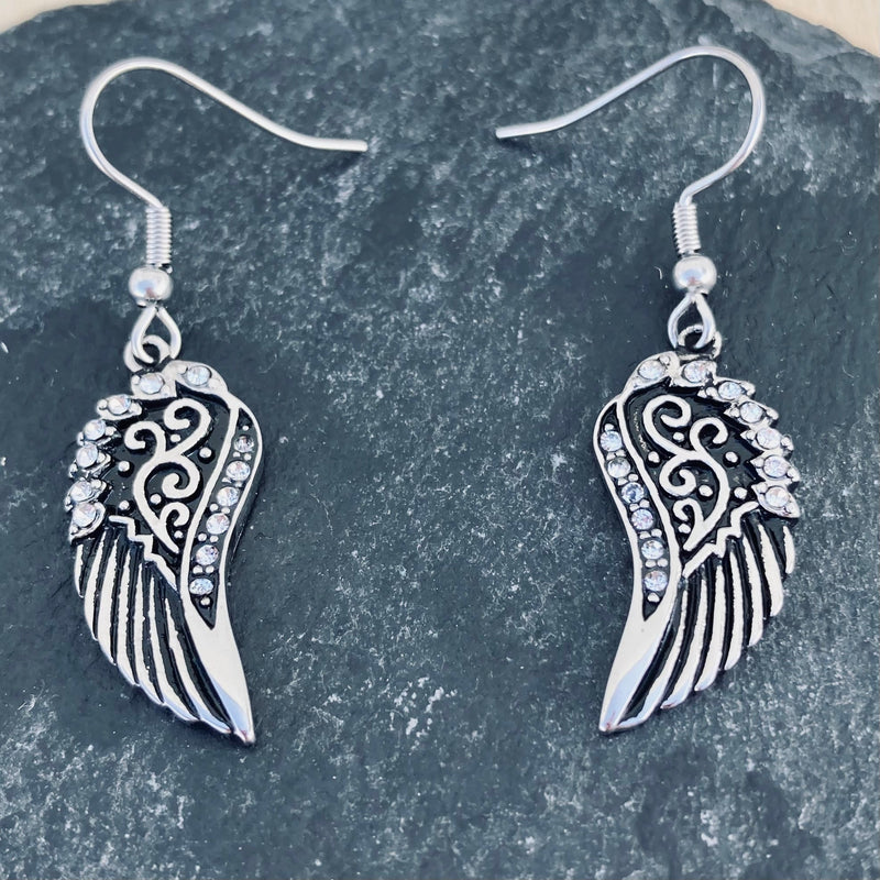Sanity Jewelry Earrings "Mini Angel Wings" Earrings - Silver Bling - SK2294E