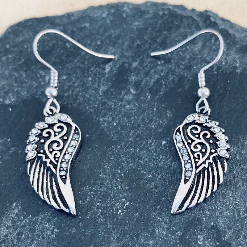 Sanity Jewelry Earrings "Mini Angel Wings" Earrings - Silver Bling - SK2294E