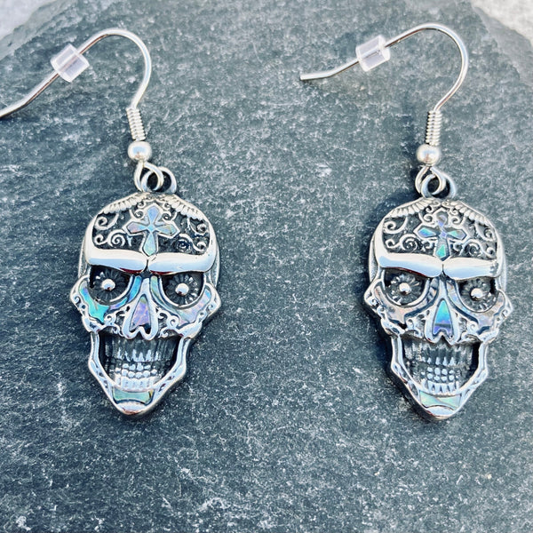Sanity Jewelry Earrings Sea Shell - Day Of The Dead Earrings SK2593E