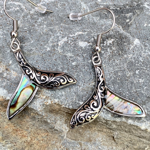 Sanity Jewelry Earrings Sea Shell - Dolphin 'Scrollwork" Earrings SK2582E