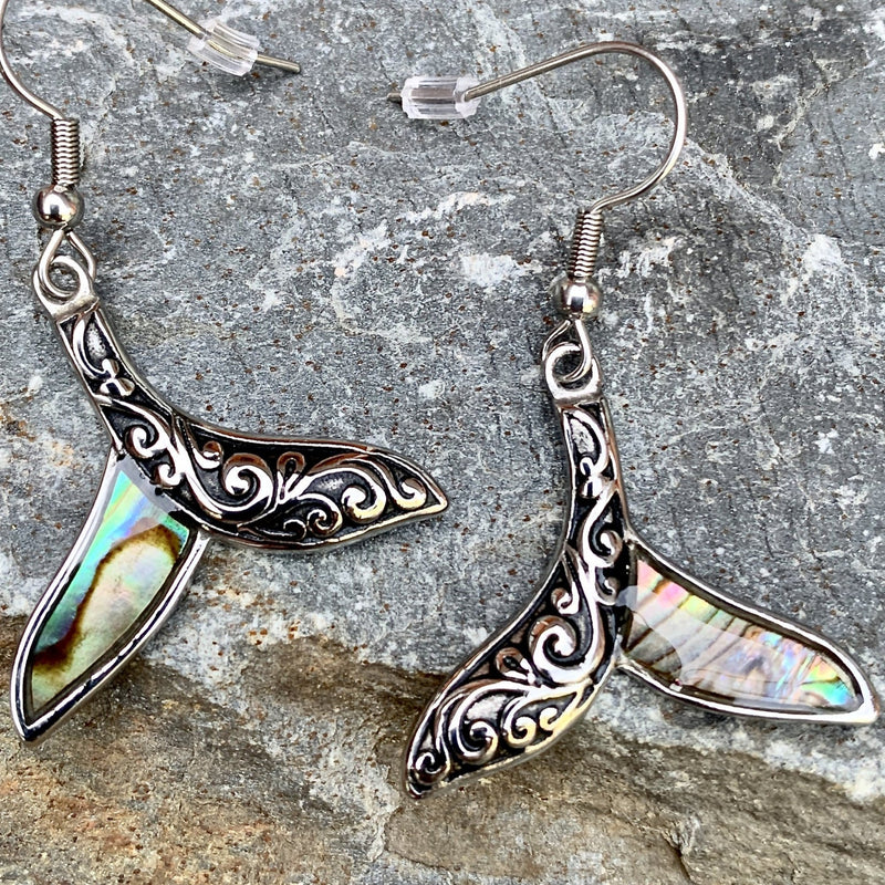Sanity Jewelry Earrings Sea Shell - Dolphin 'Scrollwork" Earrings SK2582E