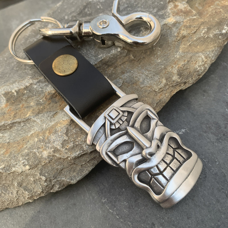Sanity Jewelry Key Chain Tiki Man Skull Keychain - KC15