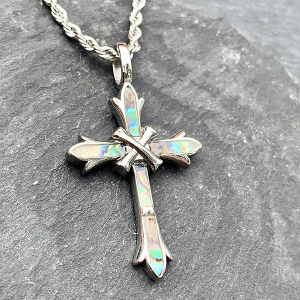 Sanity Jewelry Ladies Necklace Sea Shell - Cross Pendant & Chain SK2573