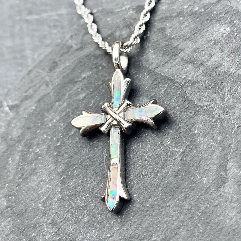 Sanity Jewelry Ladies Necklace Sea Shell - Cross Pendant & Chain SK2573