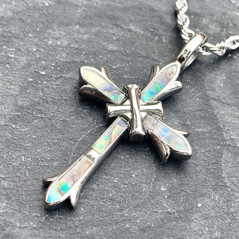 Sanity Jewelry Ladies Necklace Sea Shell - Cross Pendant & Chain SK2573