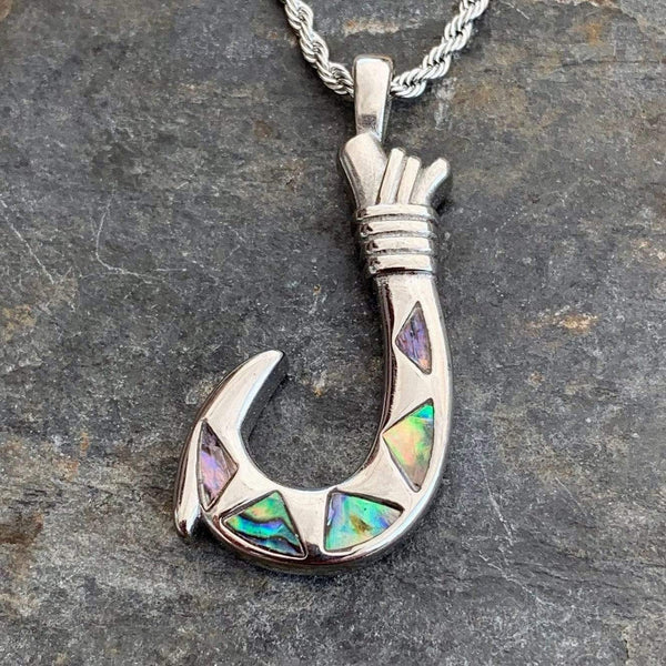 Sanity Jewelry Ladies Necklace Sea Shell - Fishing Hook Pendant & Chain SK2569