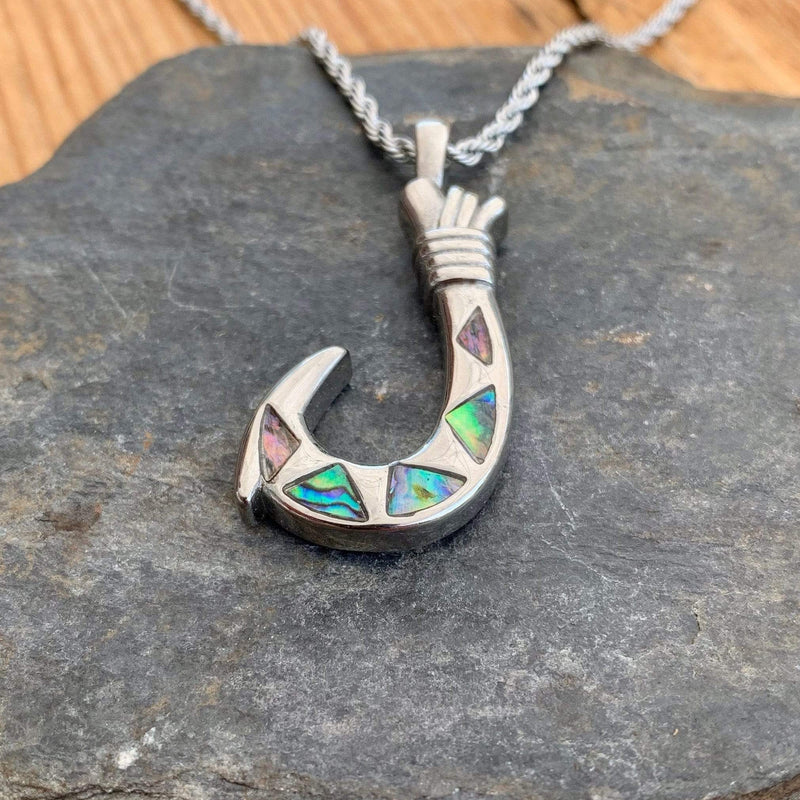Sanity Jewelry Ladies Necklace Sea Shell - Fishing Hook Pendant & Chain SK2569