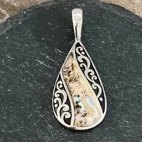 Sanity Jewelry Ladies Necklace Sea Shell - Tear Drop Mini Pendant & Chain SK2520M