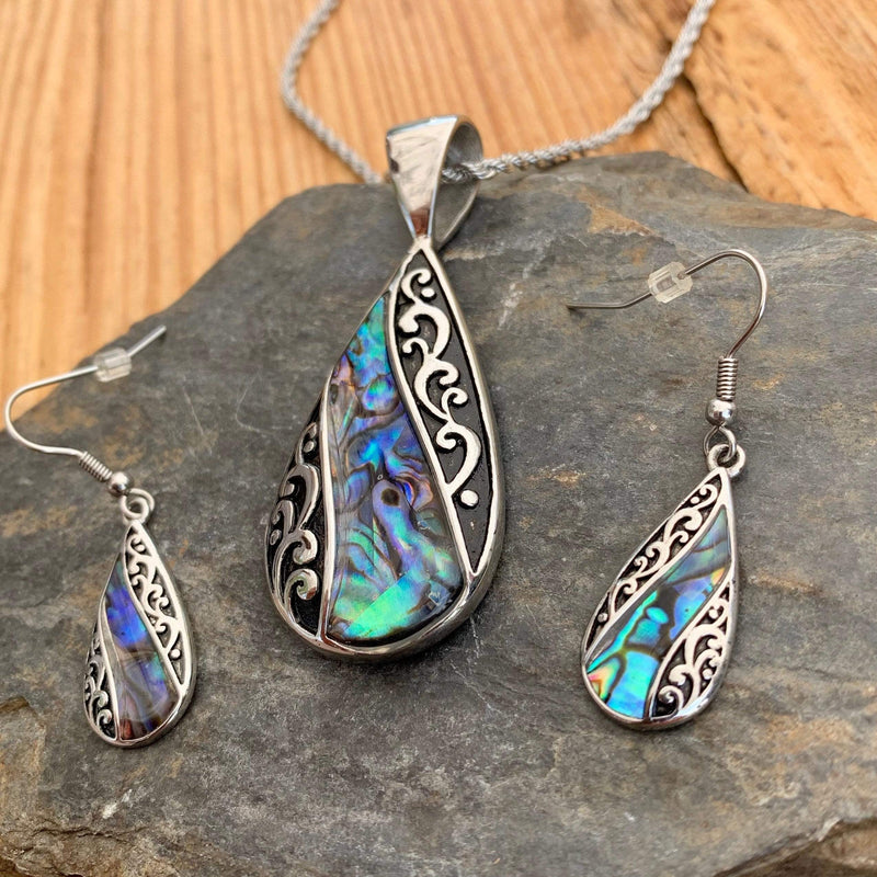 Sanity Jewelry Ladies Necklace Sea Shell - Tear Drop Pendant & Chain SK2520