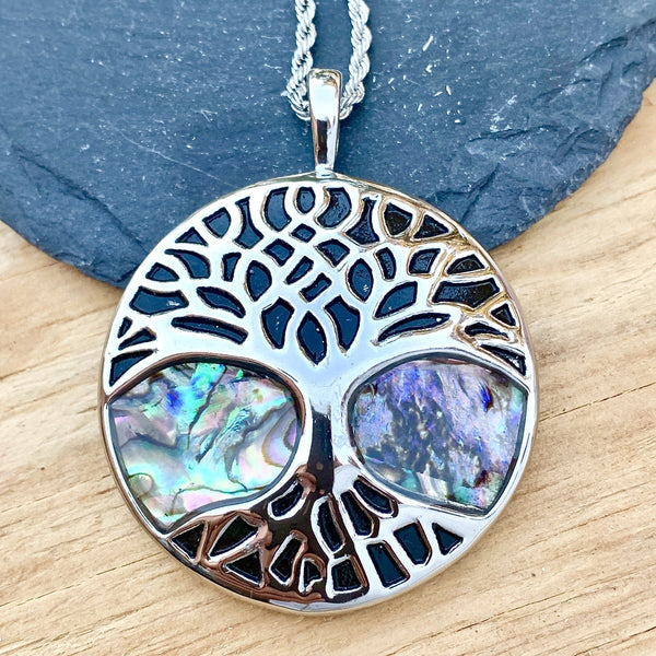 Sanity Jewelry Ladies Necklace Sea Shell - Tree of Life Pendant & Chain SK2556