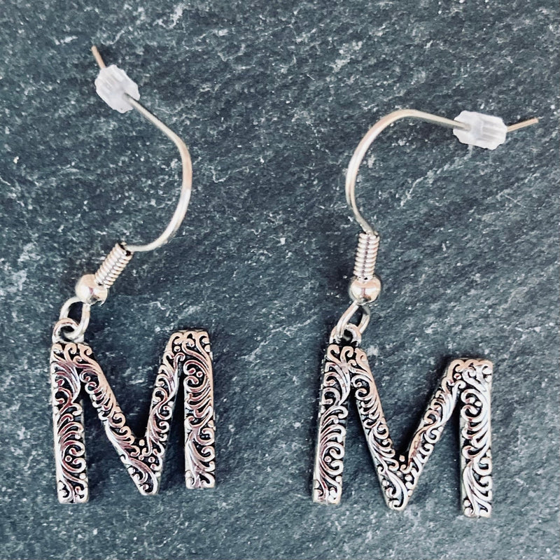 SANITY JEWELRY® M Ladies Letter Earrings