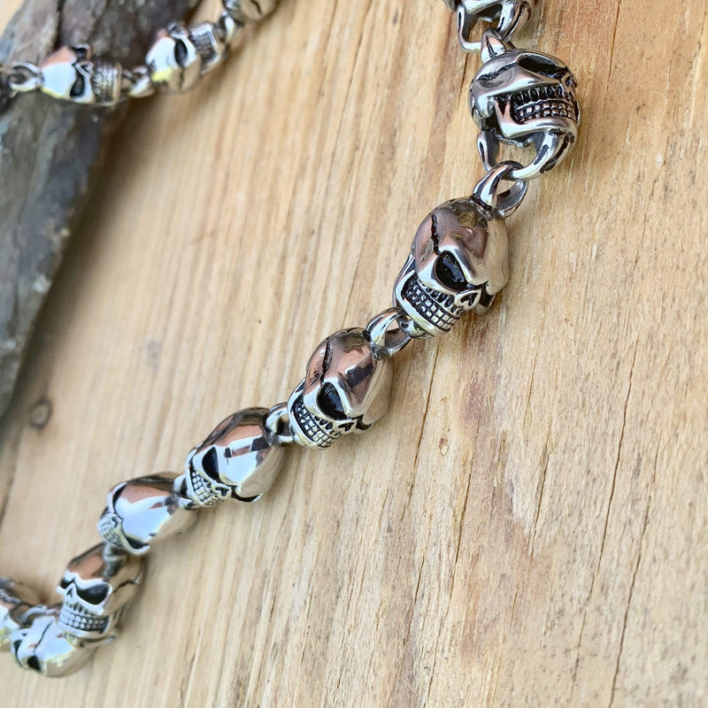 Sanity Jewelry Necklace HellRide - Skull Necklace - Stainless Steel