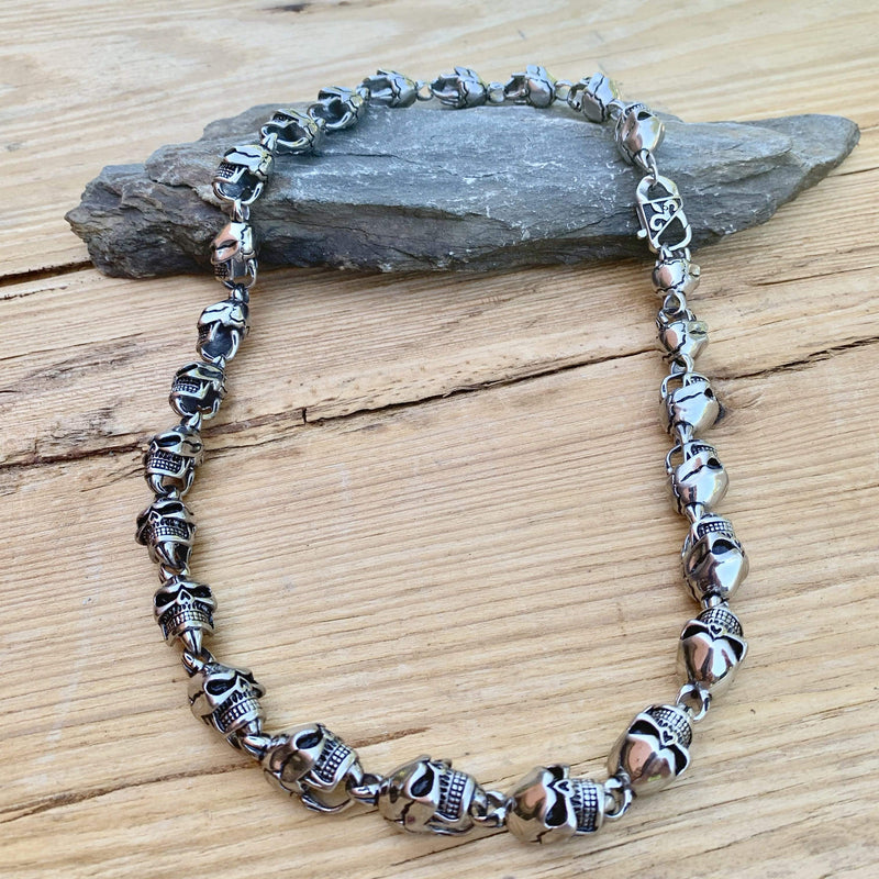 Sanity Jewelry Necklace HellRide - Skull Necklace - Stainless Steel