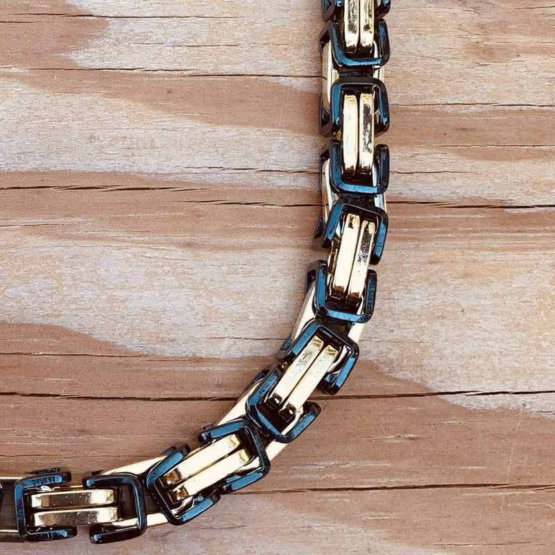 Sanity Jewelry Necklace Necklace - Black & Gold - Daytona Beach Heritage 1/2 inch