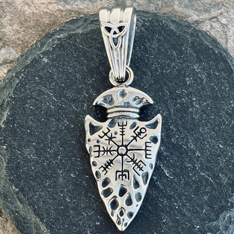 Sanity Jewelry Necklace "Sanity's Combo" - Arrow Head W/Viking Compass Pendant & Necklace (810)