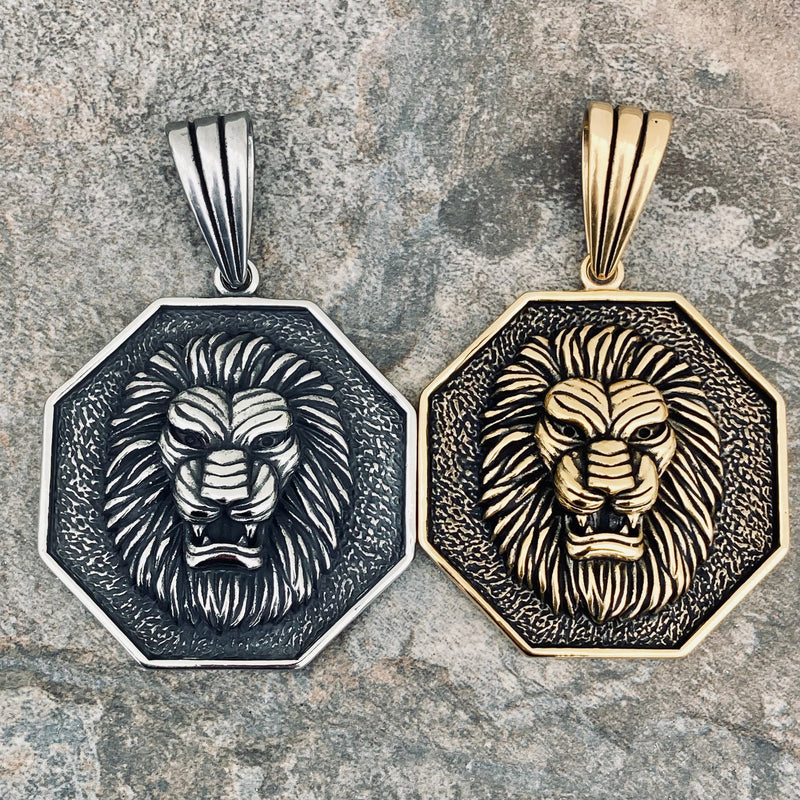 Sanity Jewelry Necklace "Sanity's Combo" - Lion - Silver (774) & Daytona Beach Chain 1/4
