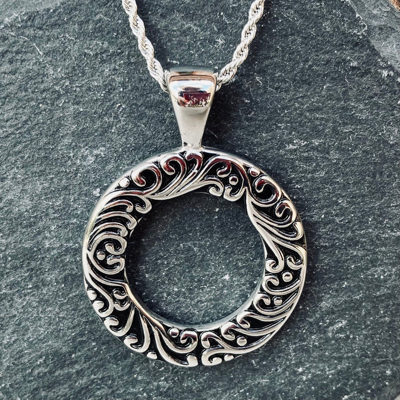 SANITY JEWELRY® O / 16" Stainless Steel Classic Chain Ladies Letter Pendants