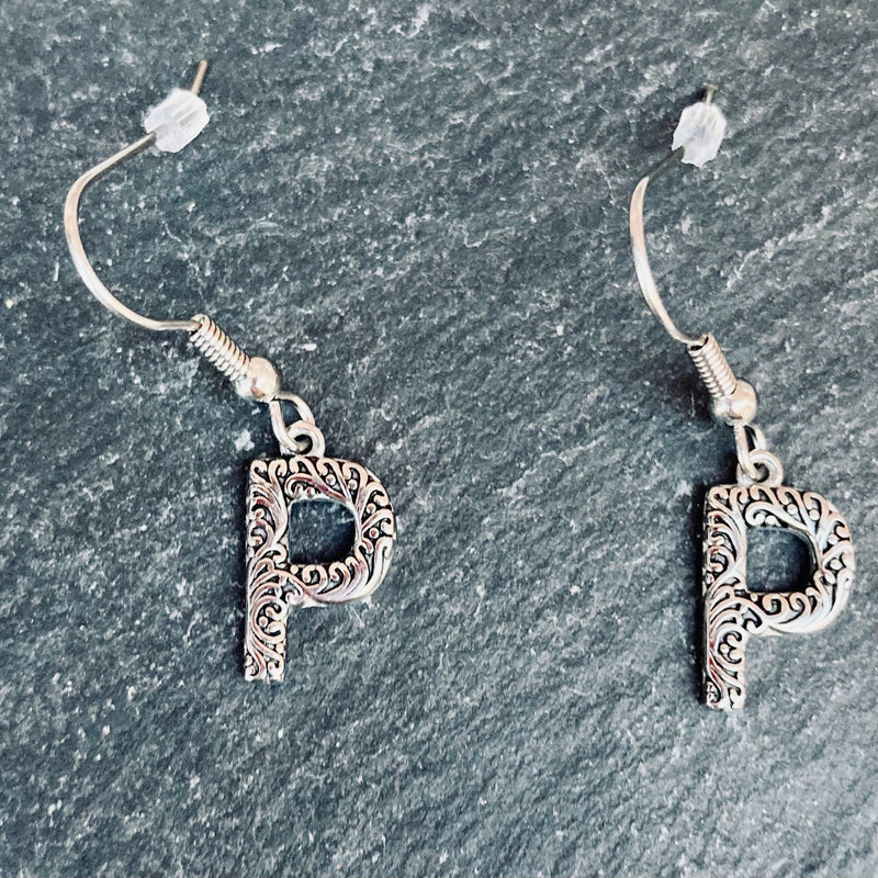 SANITY JEWELRY® P Ladies Letter Earrings