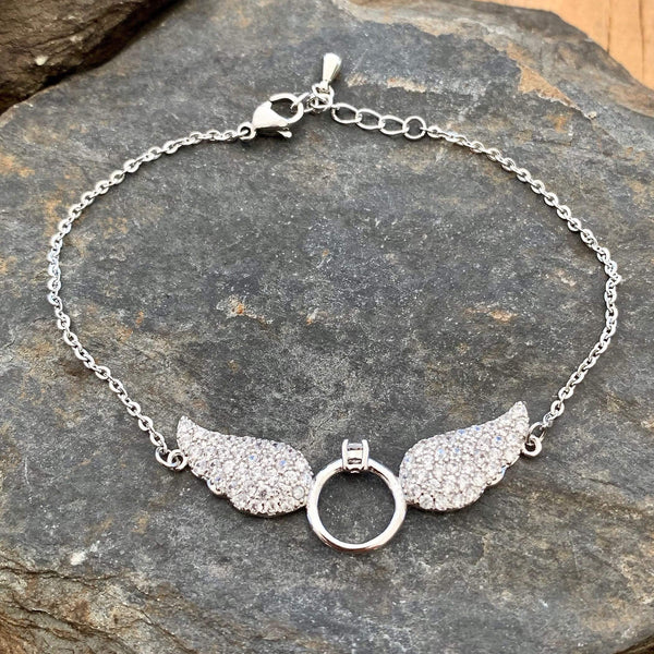 Sanity Jewelry Pendant "Petite Angel Wings" - The Silver Wings - Bracelet LAN031B
