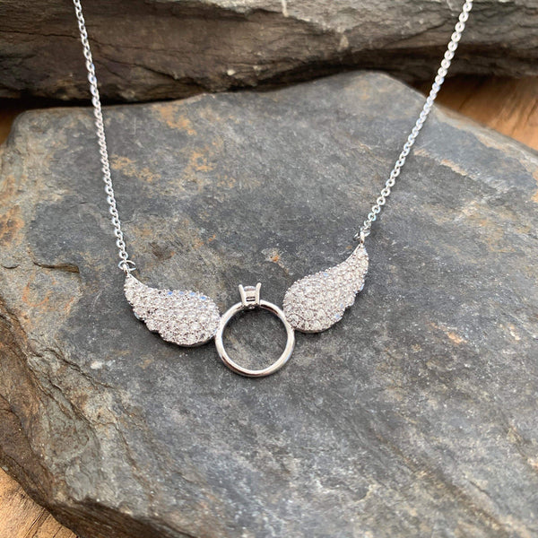 Sanity Jewelry Pendant "Petite Angel Wings" - The Silver Wings - Necklace LAN031