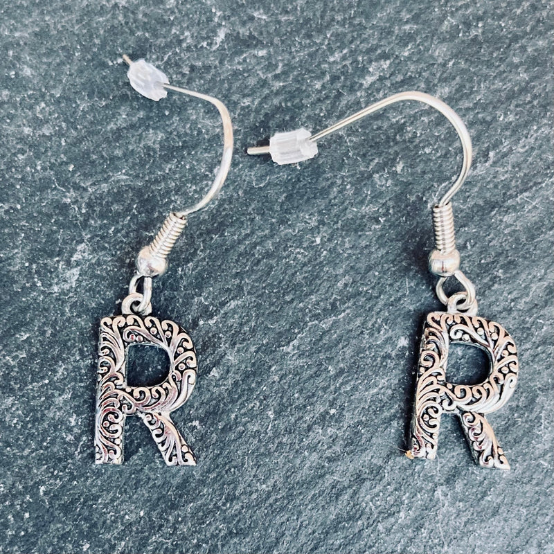 SANITY JEWELRY® R Ladies Letter Earrings